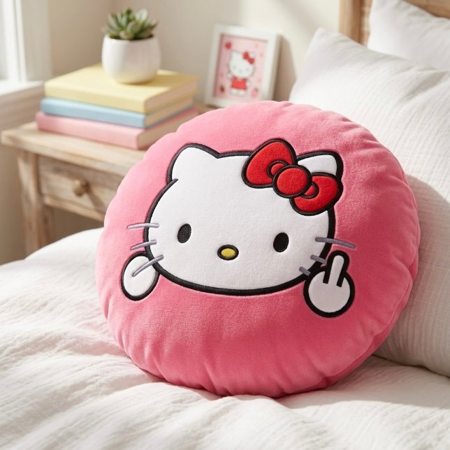 Kitty Round Pillow (Creator Uploaded)