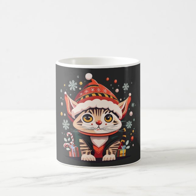 Kitty Santa Claus Mug (Center)