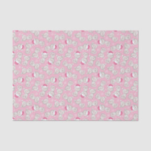 Kitty Santa Hat Pink Christmas Tissue Paper