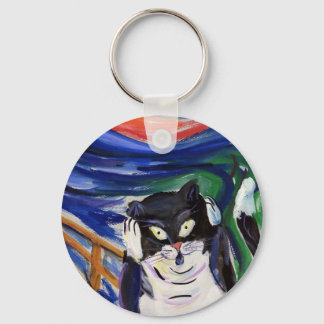 Kitty Scream Keychain
