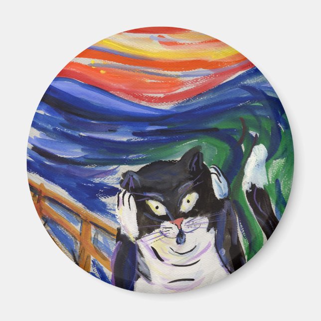 Kitty Scream Magnet (Front)