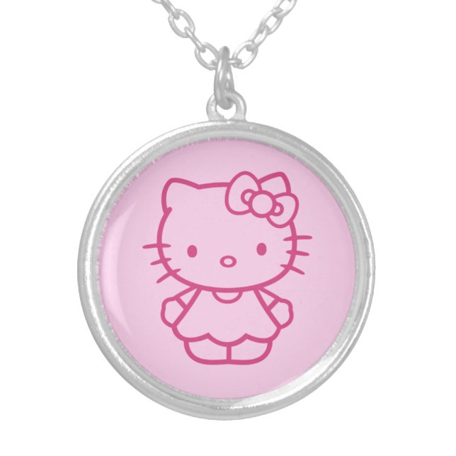 Kitty Silver Plated Necklace (Front)