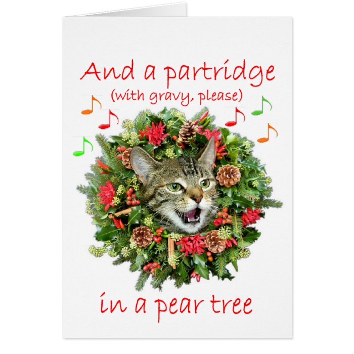 Kitty sings Twelve days of Christmas Card