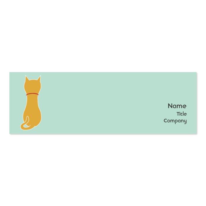 Kitty   Skinny Business Card Template