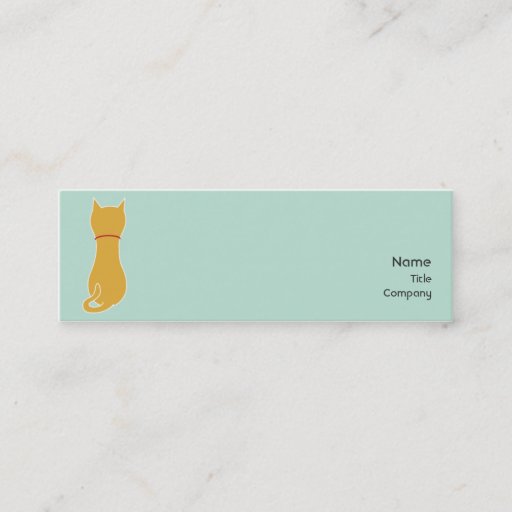 Customizable Kitty - Skinny Business Card Template