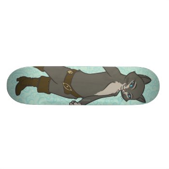 Kitty Softpaws Skateboard Deck by pussinboots at Zazzle
