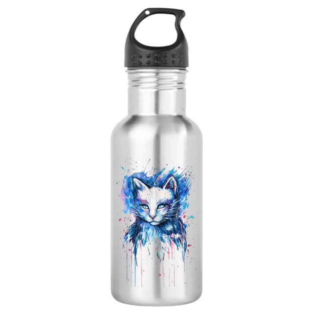 Kitty Stainless Steel Water Bottle (Front)