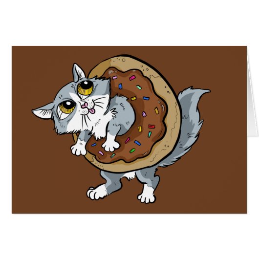 Kitty Sweet Donut Cards (Front Horizontal)