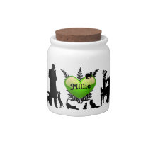 Kitty Treat Jar or Small Cat Storage
