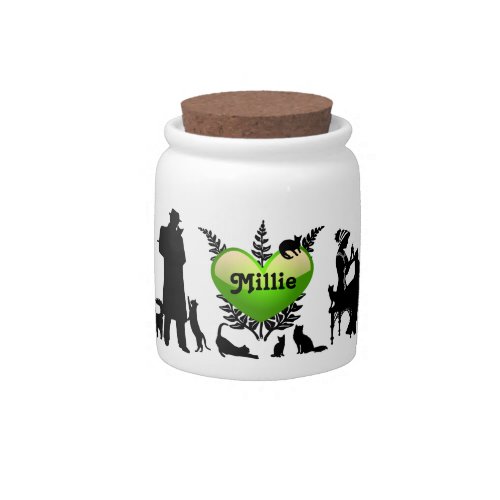 Kitty Treat Jar or Small Cat Storage