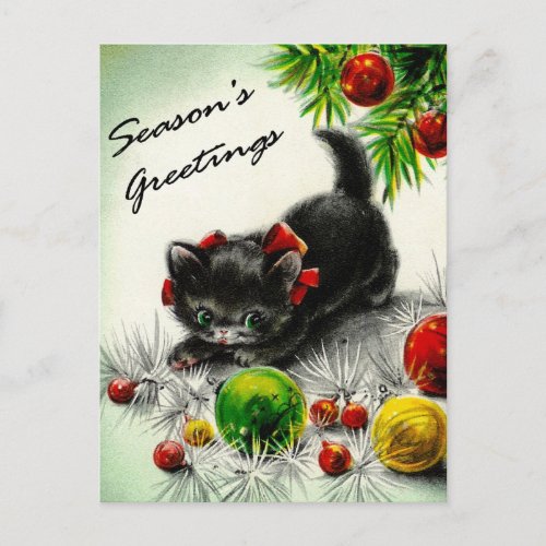Kitty Under the Tree Postcard