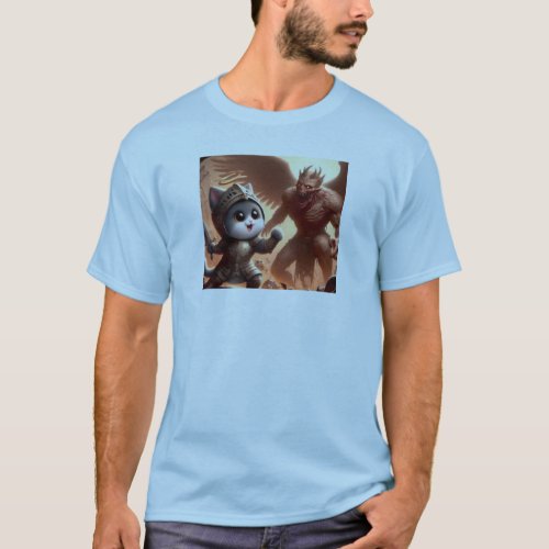Kitty vs Demon T_Shirt