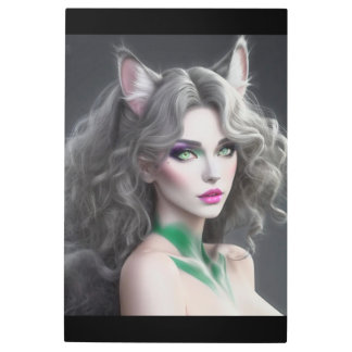 KITTY WAIFU 02 METAL PRINT