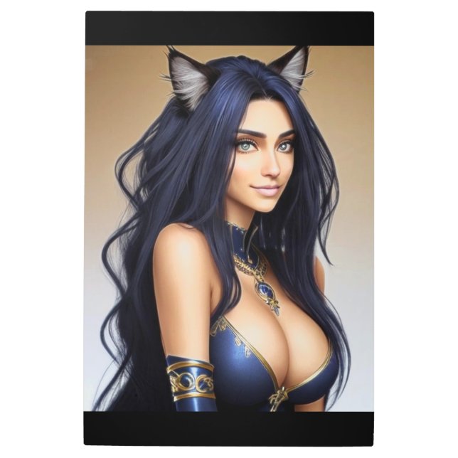 KITTY WAIFU 10 METAL PRINT (Front)