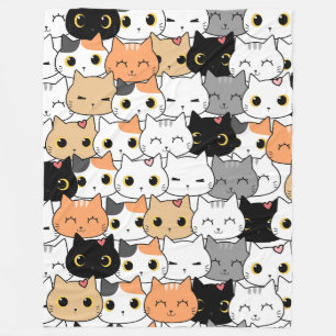 Kitty Wall 60x80 Fleece Blanket