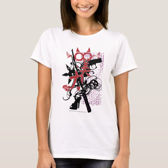 Kitty Warrior Princess "Beauty & Strength" Shirt (Front)