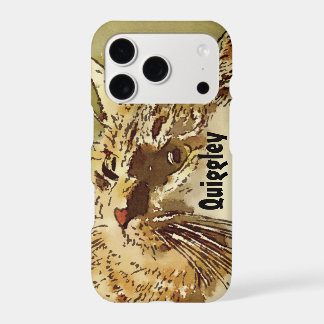 Kitty Whiskers Heart Nose Watercolor iPhone 17 Pro Case