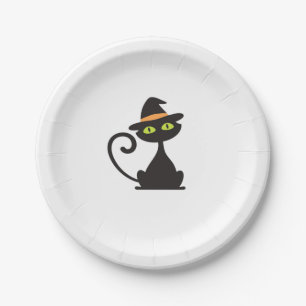 kitty witch Classic T-Shirt Paper Plates