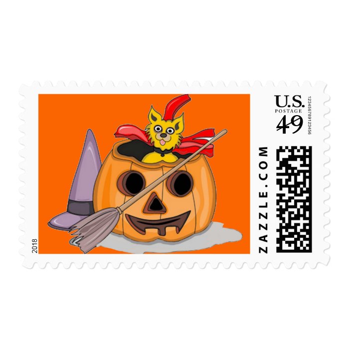 Kitty Witch Postage Stamp