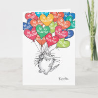 KITTY WTH HEART BALLOONS Valentines by Boynton Holiday Card