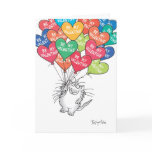 KITTY WTH HEART BALLOONS Valentines by Boynton Holiday Card KITTY WTH HEART BALLOONS Valentines by Boynton Holiday Card