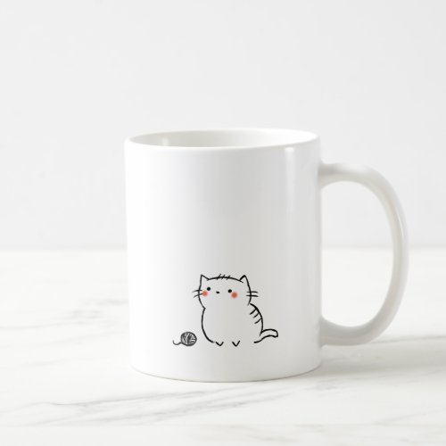 Kitty  Yarn Coffee Mug