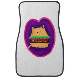 Kittyburger Car Floor Mat