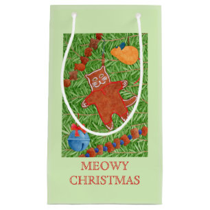 KITTY'S CHRISTMAS TREE Small Gift Bag