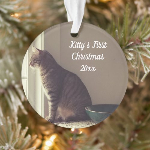 Kittys First Christmas Ornament
