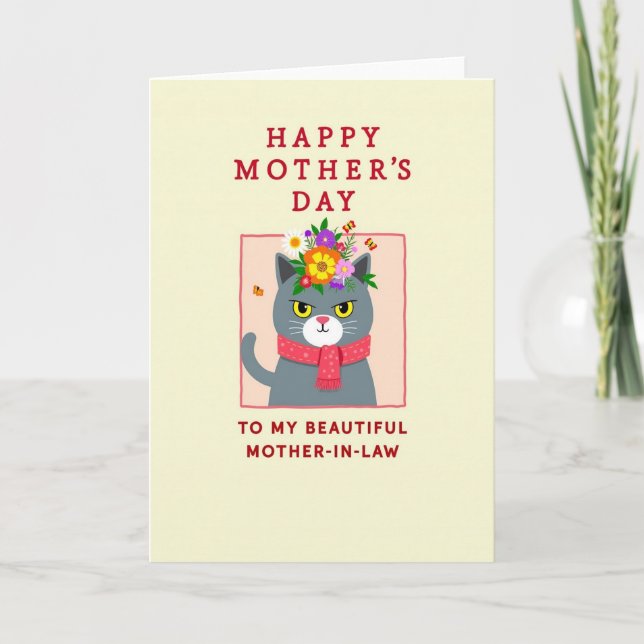 Kittys Sweet Mothers Day Card (Front)