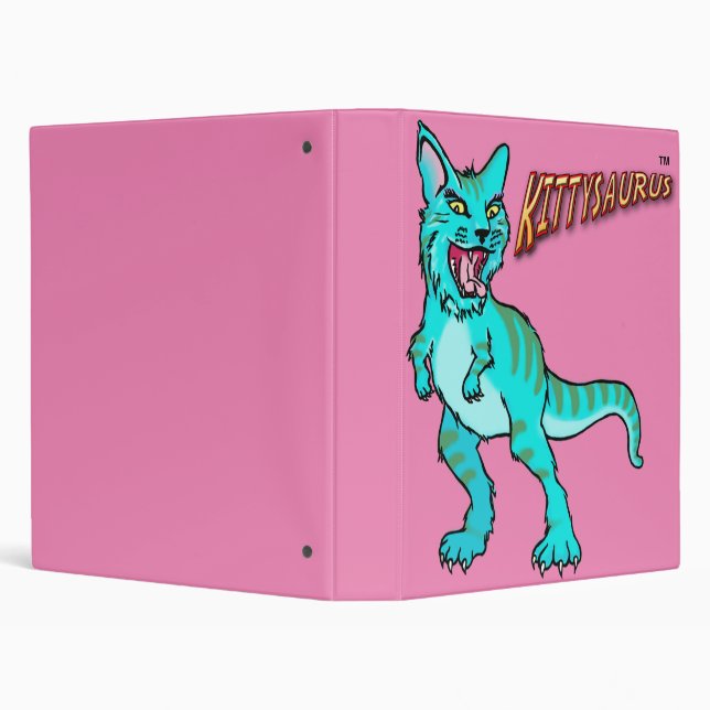 KITTYSAURUS™ 3 RING BINDER (Background)