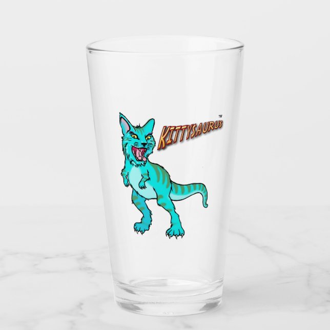 KITTYSAURUS™ GLASS CUP (Front)