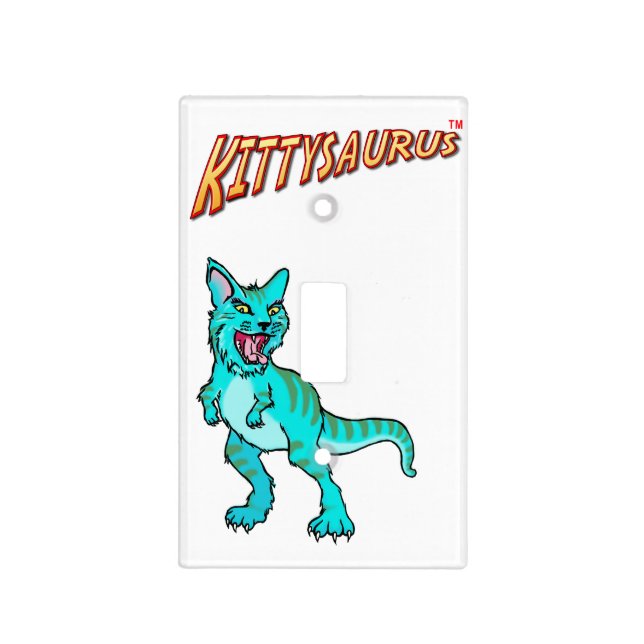 KITTYSAURUS™ LIGHT SWITCH COVER (Front)