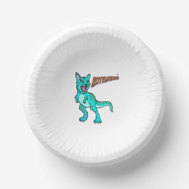KITTYSAURUS™ PAPER BOWL (Front)