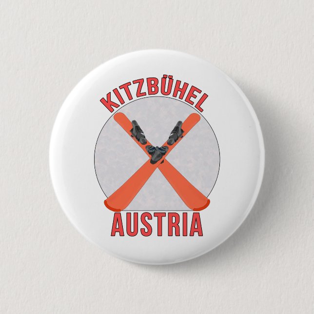 Kitzbühel, Austria Button (Front)