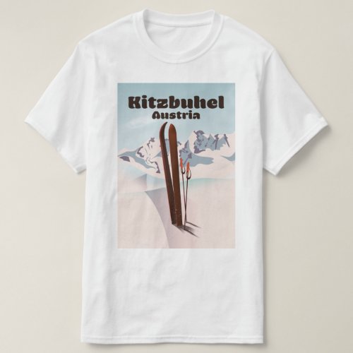 kitzbuhel Austrian ski poster T_Shirt