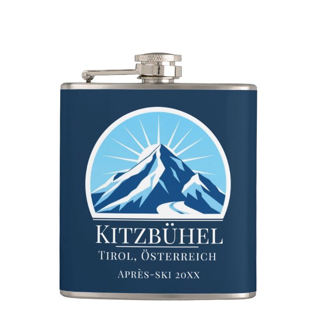 Kitzbühel Kirchberg Austria ski resort  Flask (Front)