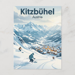 Kitzbühel Ski Area Austria Postcard