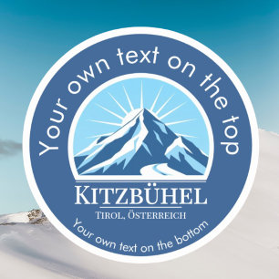 Kitzbühel Tirol Austria Österreich ski area  Sticker