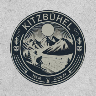 Kitzbuhel Town Austria SKI resort gifts Patch