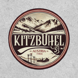 Kitzbuhel Town Austria SKI resort gifts Patch