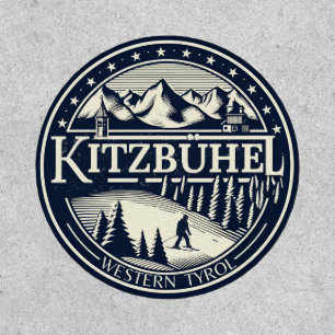 Kitzbuhel Town Austria SKI resort gifts Patch