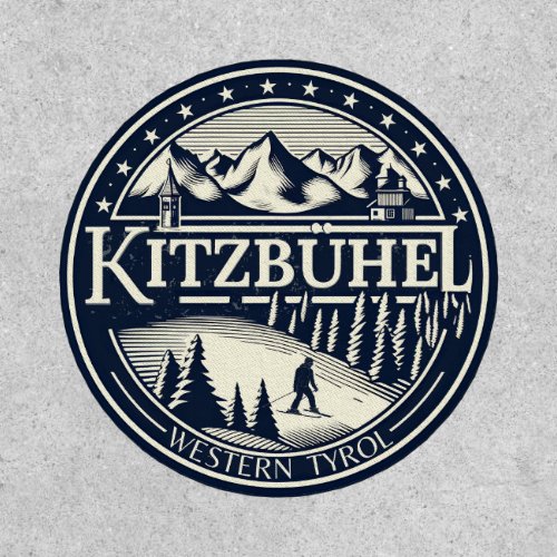 Kitzbuhel Town Austria SKI resort gifts Patch