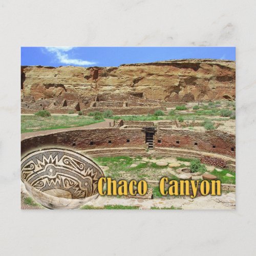 Kiva at Chetro Ketl Chaco Canyon New Mexico Postcard