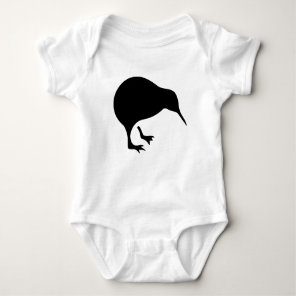 Kiwi All blacks and All Whites New Zealand gear Baby Bodysuit