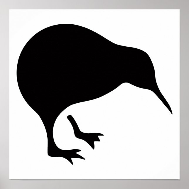 Kiwi All blacks and All Whites New Zealand gear Poster (Front)