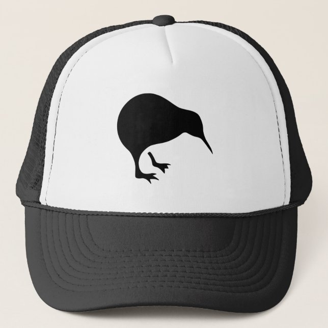 Kiwi All blacks and All Whites New Zealand gear Trucker Hat (Front)