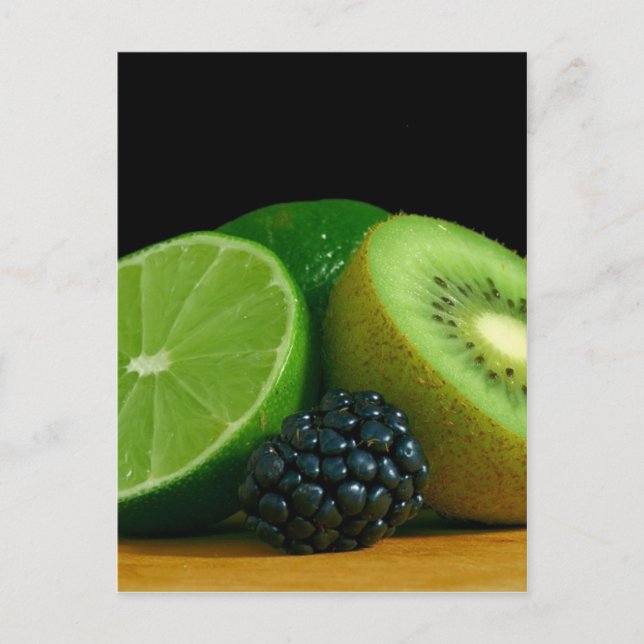 Kiwi and lime postcard (Front)