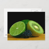 Kiwi and lime postcard (Front/Back)