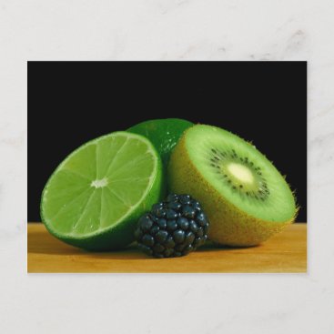 Kiwi and lime postcard